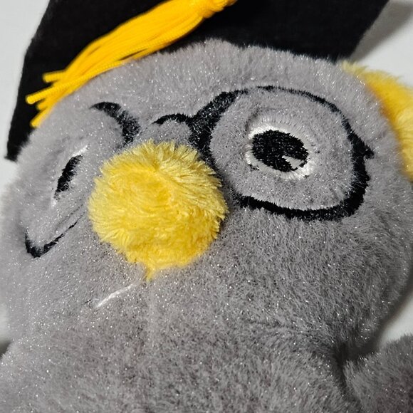 Dan Dee Graduation Owl 7 inch Plush Keychain Cap Diploma Glasses Stuffed Animal - Picture 3 of 6